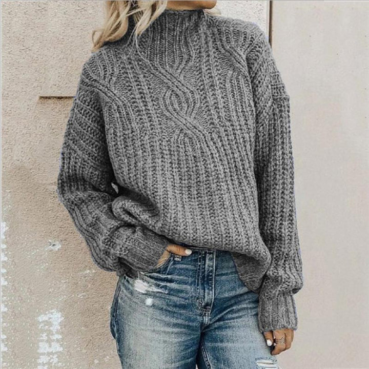 Chaipanya – Stylowy i Wygodny Sweter z Dzianiny Typu Kabel Dzianina