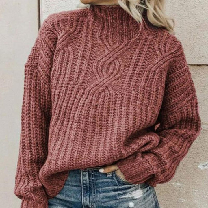 Chaipanya – Stylowy i Wygodny Sweter z Dzianiny Typu Kabel Dzianina