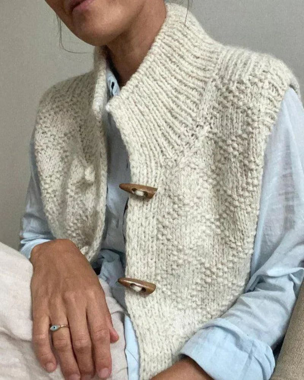 Eliane – Elegancki Kardigan bez Rękawów