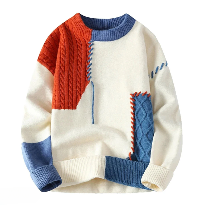 Fridolin – Sweter w Kolorowe Paski