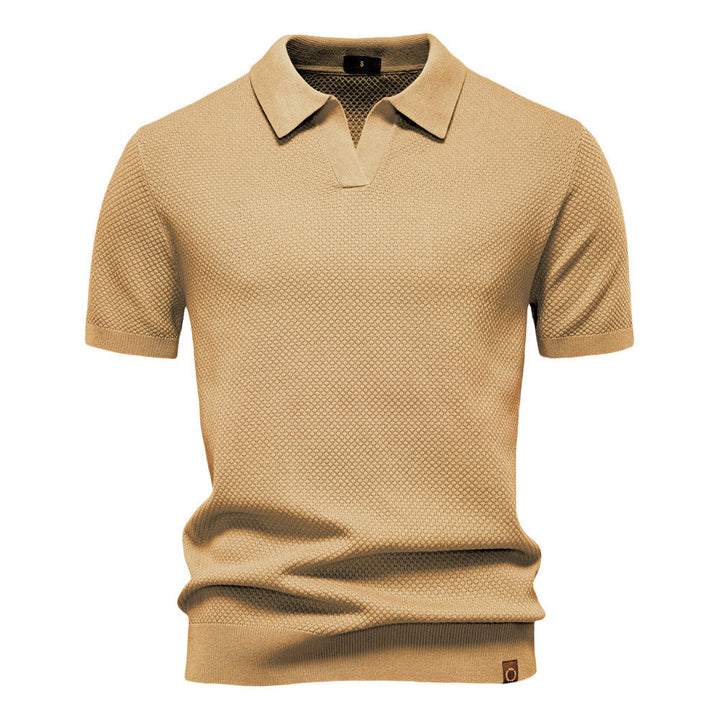 Kostas – Elegancka Koszulka Polo z Krótkim Rękawem