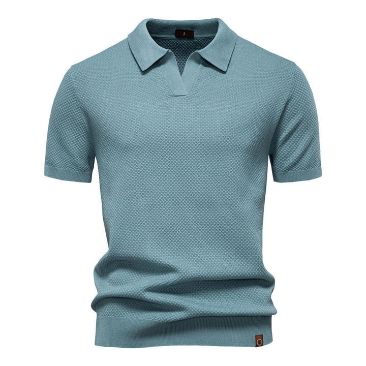 Kostas – Elegancka Koszulka Polo z Krótkim Rękawem