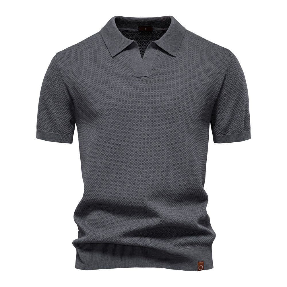Kostas – Elegancka Koszulka Polo z Krótkim Rękawem