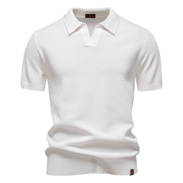 Kostas – Elegancka Koszulka Polo z Krótkim Rękawem