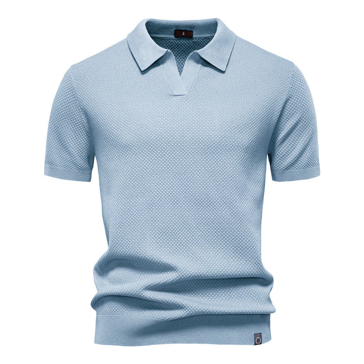 Kostas – Elegancka Koszulka Polo z Krótkim Rękawem