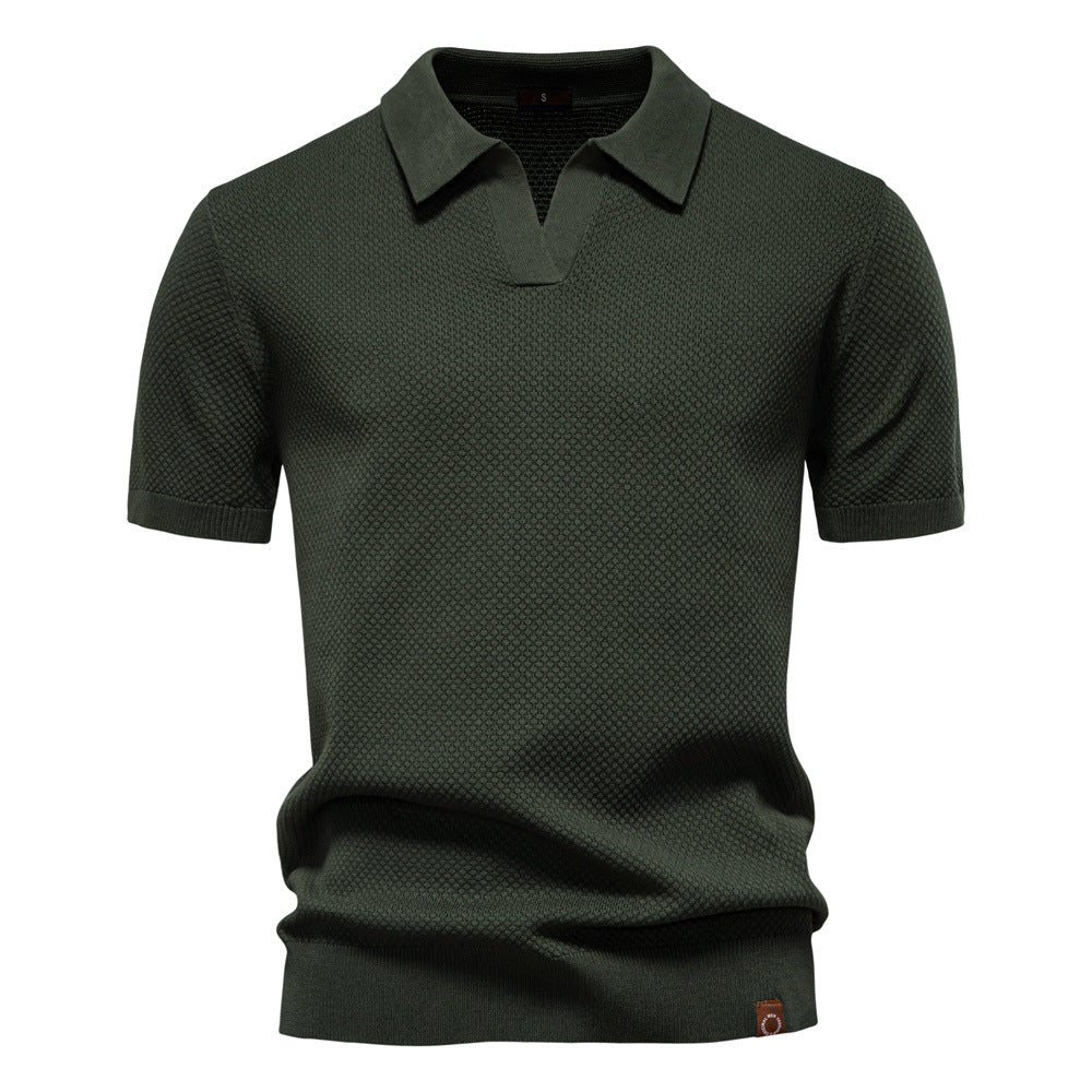 Kostas – Elegancka Koszulka Polo z Krótkim Rękawem
