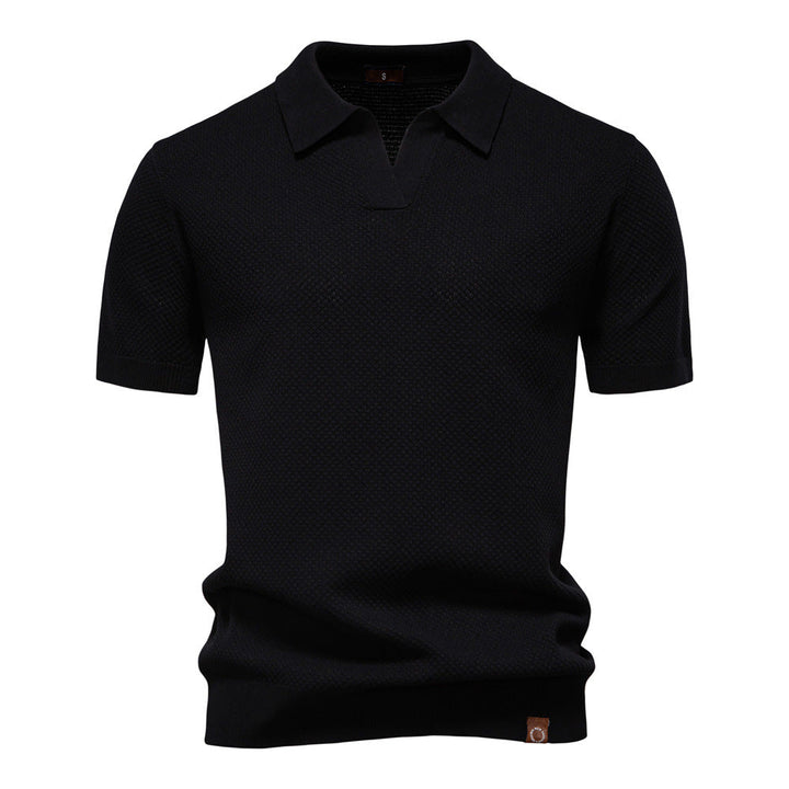 Kostas – Elegancka Koszulka Polo z Krótkim Rękawem