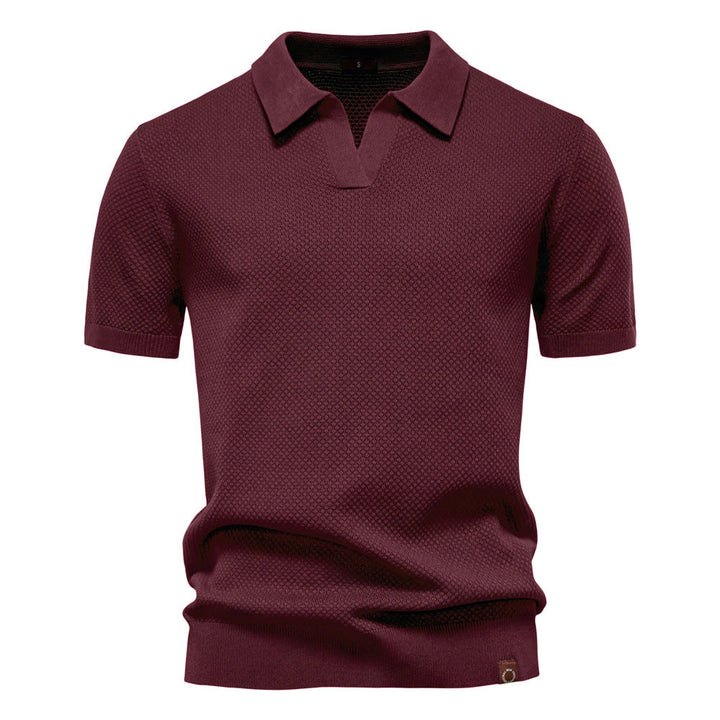 Kostas – Elegancka Koszulka Polo z Krótkim Rękawem