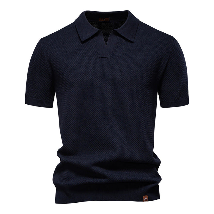 Kostas – Elegancka Koszulka Polo z Krótkim Rękawem
