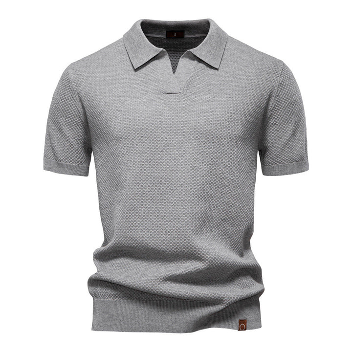 Kostas – Elegancka Koszulka Polo z Krótkim Rękawem