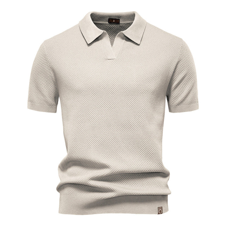 Kostas – Elegancka Koszulka Polo z Krótkim Rękawem
