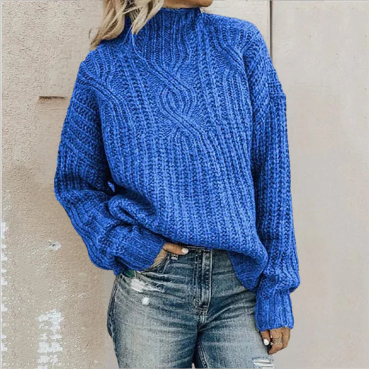 Chaipanya – Stylowy i Wygodny Sweter z Dzianiny Typu Kabel Dzianina