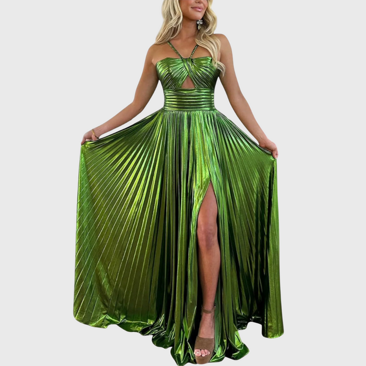 Kirsty – Stylowa Sukienka Maxi Bez Rękawów