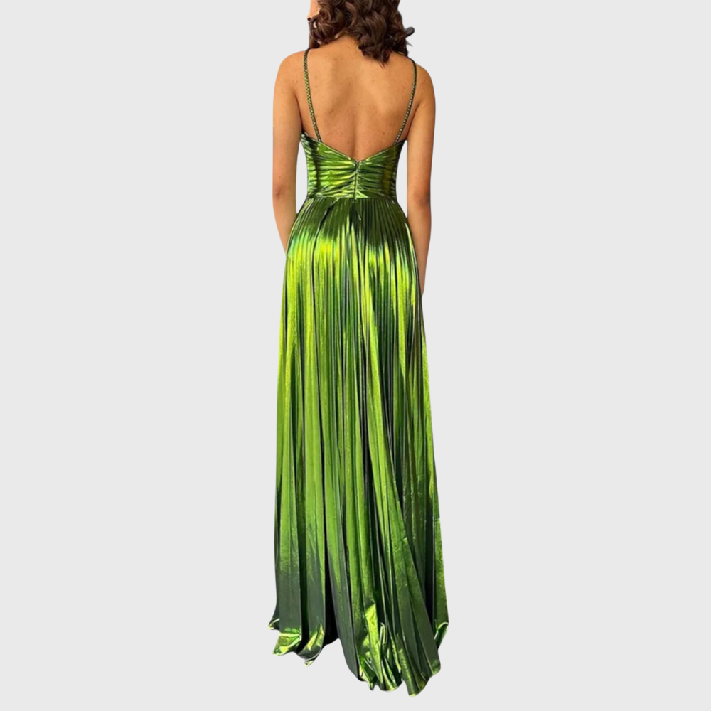 Kirsty – Stylowa Sukienka Maxi Bez Rękawów