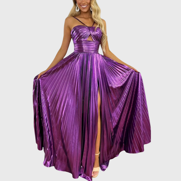 Kirsty – Stylowa Sukienka Maxi Bez Rękawów