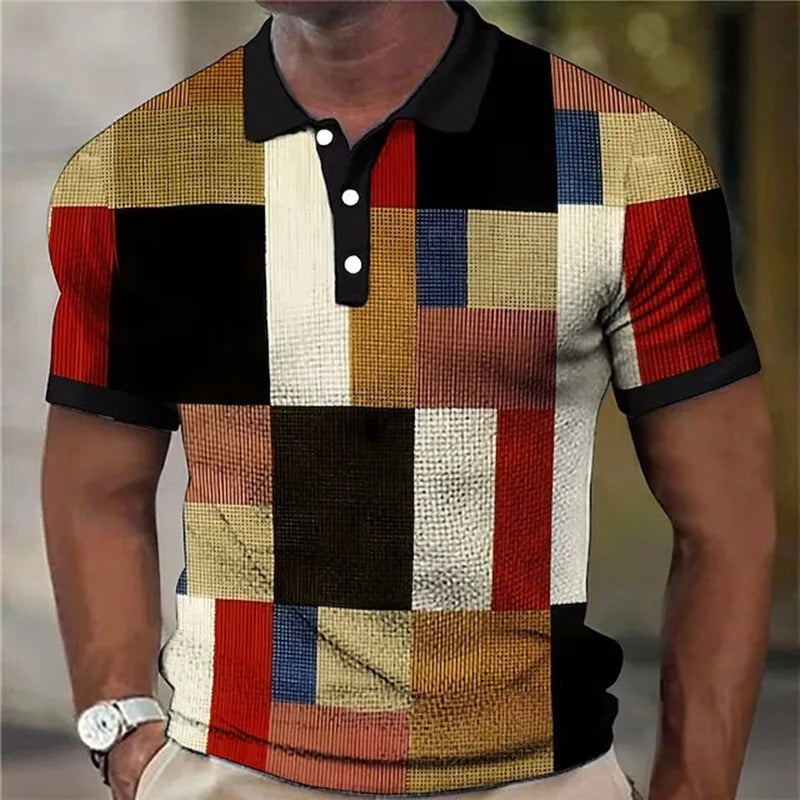 Pollard – Kolorowa Koszulka Polo w Kratkę