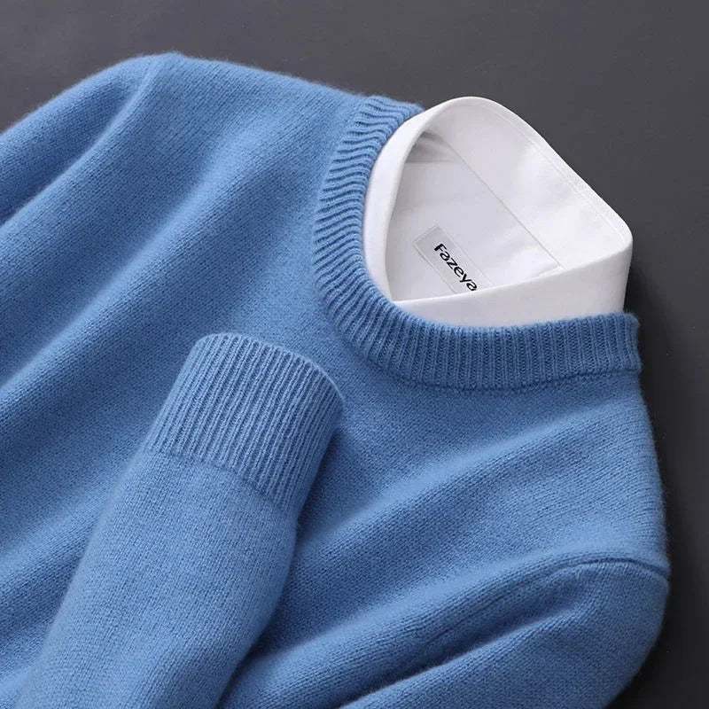 Liam – Sweter z Okrągłym Dekoltem