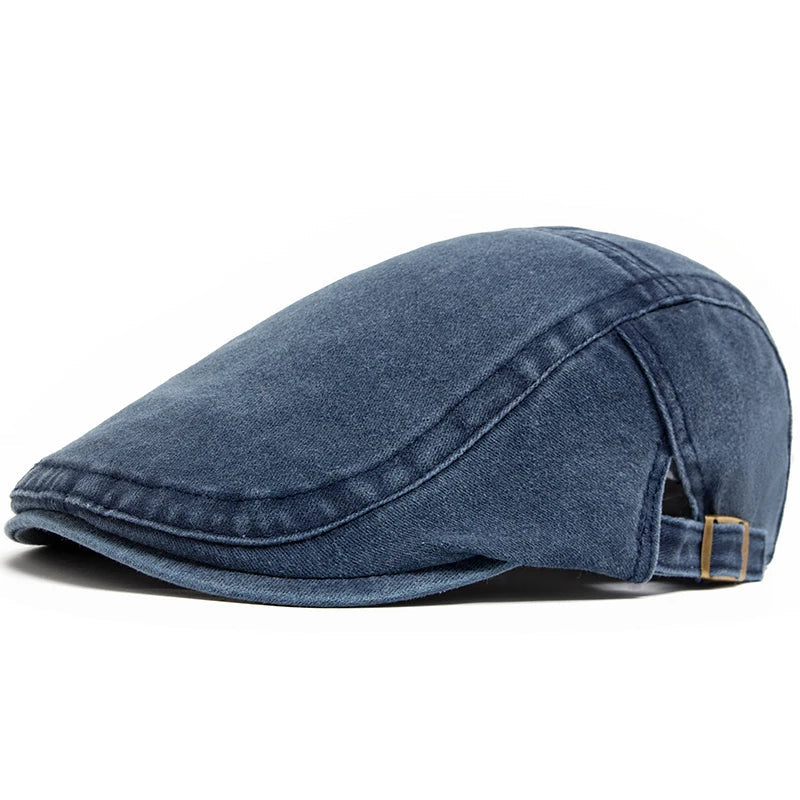 Etienne – Czapka Typu Beret w Stylu Vintage z Regulowanym Zapięciem