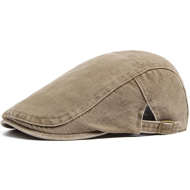 Etienne – Czapka Typu Beret w Stylu Vintage z Regulowanym Zapięciem