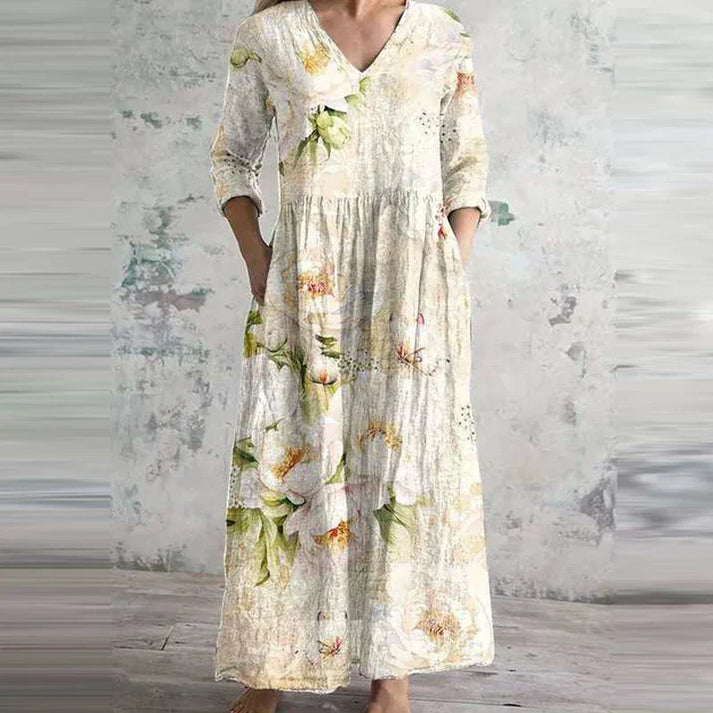 Kiana – Elegancka Letnia Sukienka w Kwiatowy Wzór