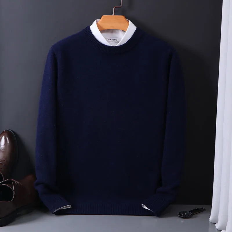 Liam – Sweter z Okrągłym Dekoltem
