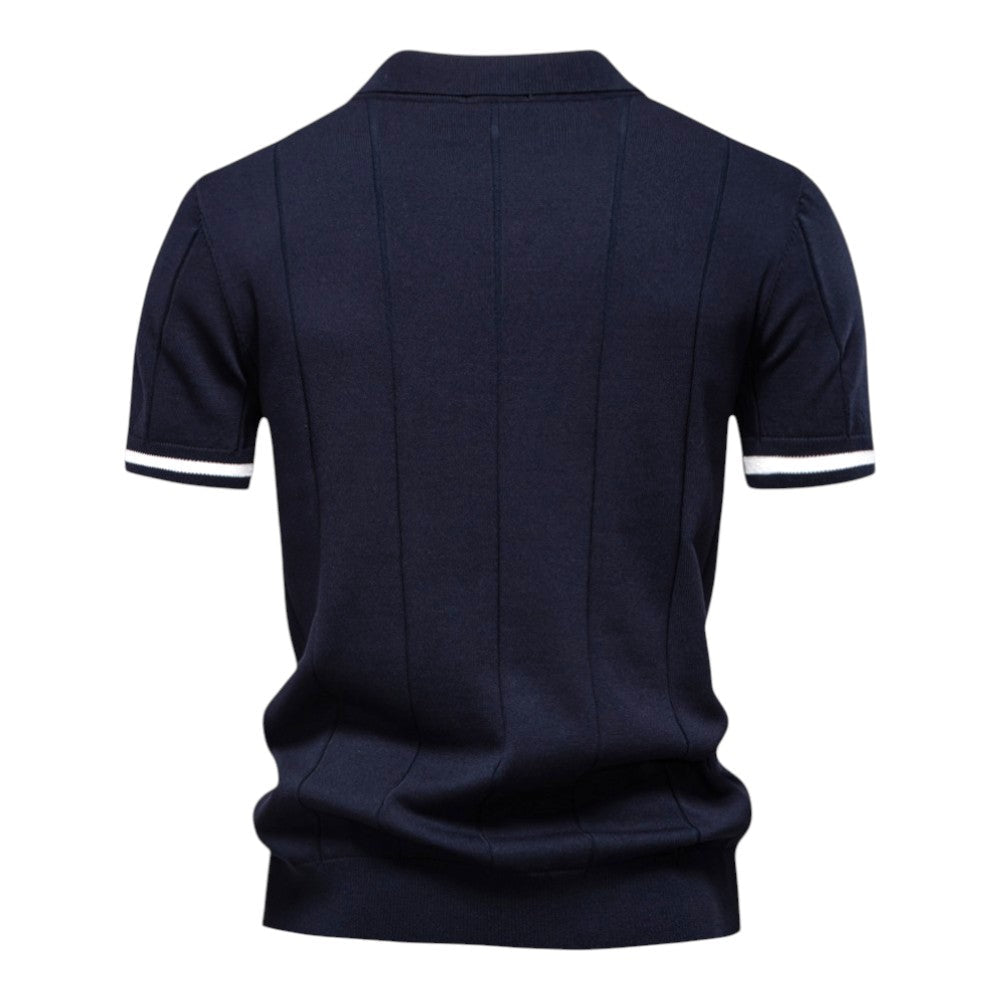Johncena - Casualowa Koszulka Polo z Zamkiem Błyskawicznym