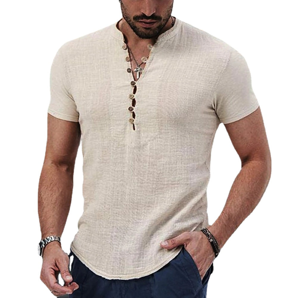 Anestis - Elegancka Koszula Z Krótkim Rękawem