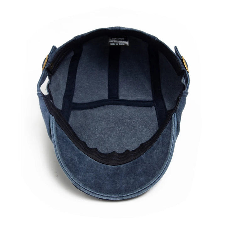 Etienne – Czapka Typu Beret w Stylu Vintage z Regulowanym Zapięciem