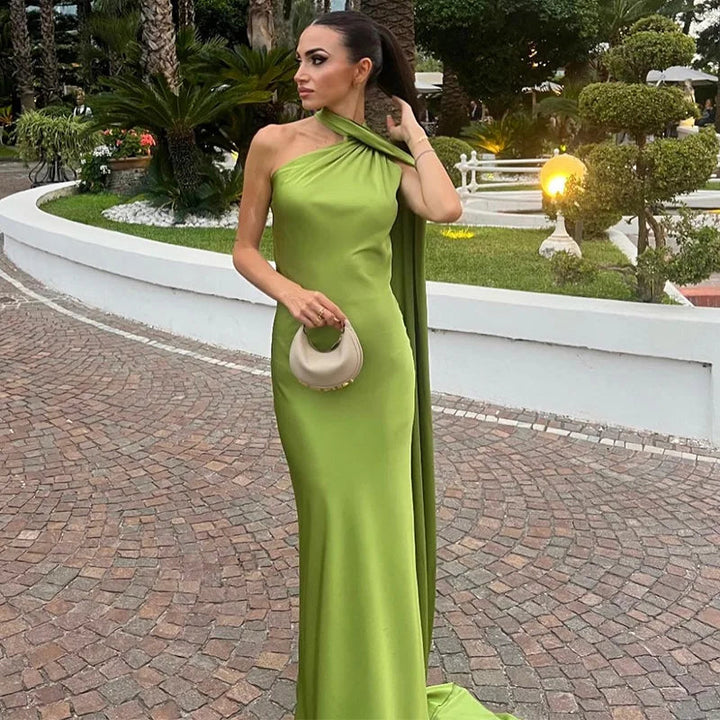Lucila - Suknia Maxi z Dekoltem Halter