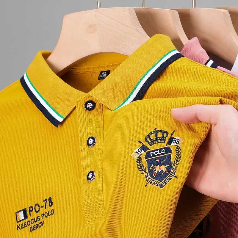Mariusz - Oddychająca Koszulka Polo z Krótkim Rękawem