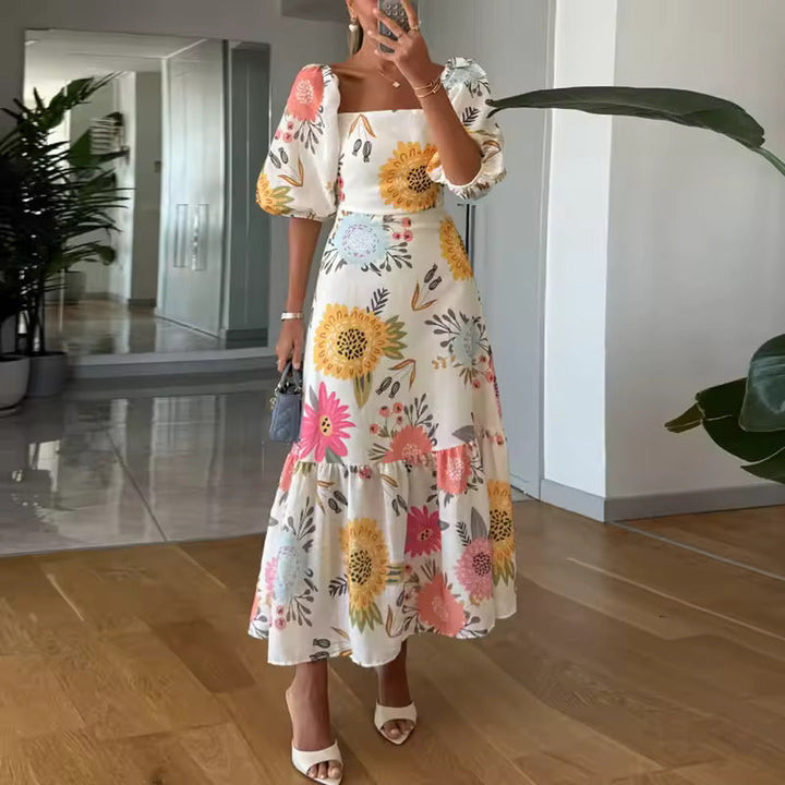 Kittina - Sukienka Maxi w Kwiaty
