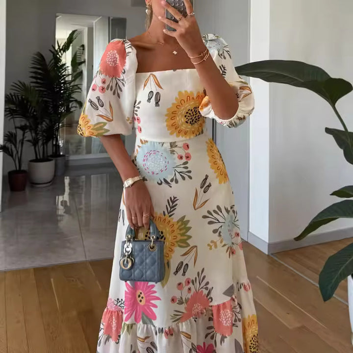 Kittina - Sukienka Maxi w Kwiaty