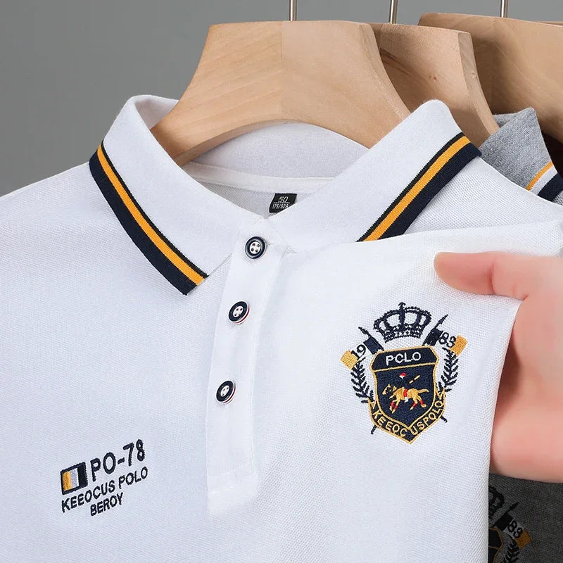 Mariusz - Oddychająca Koszulka Polo z Krótkim Rękawem