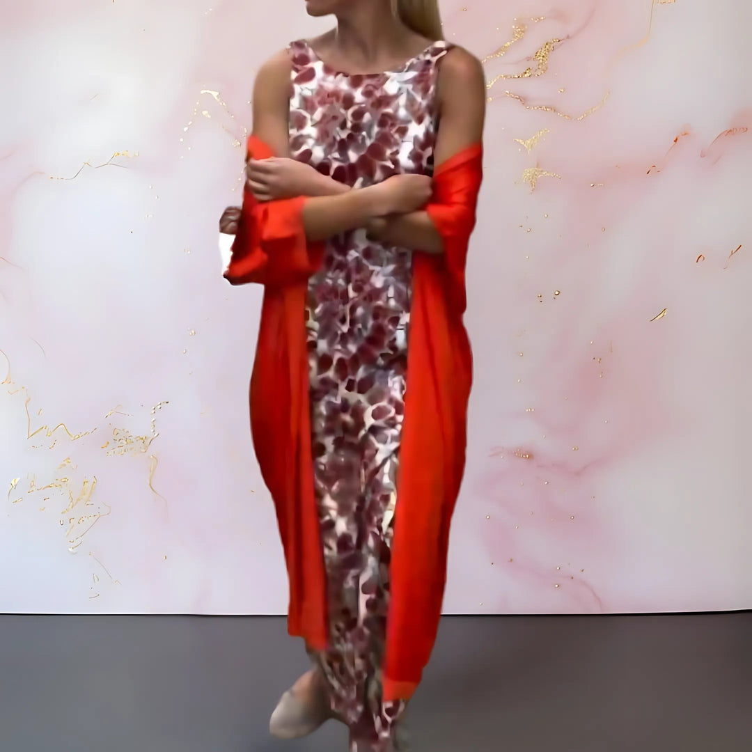 Shelly – Elegancka Sukienka z Kardiganem