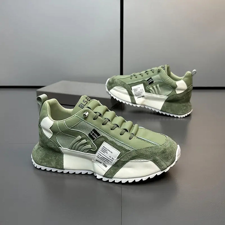 Louie - Retro Sneakersy z Grubą Podeszwą