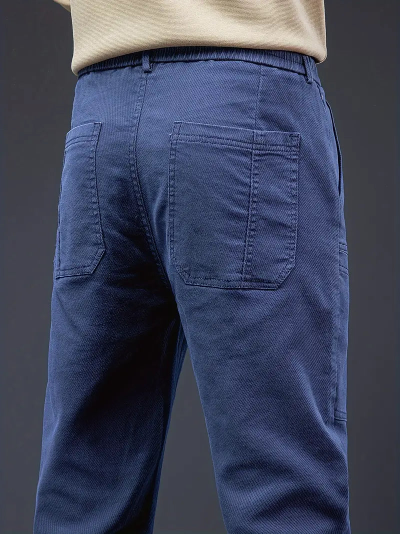Jarrett – Eleganckie Spodnie Jogger z Troczkiem w Pasie