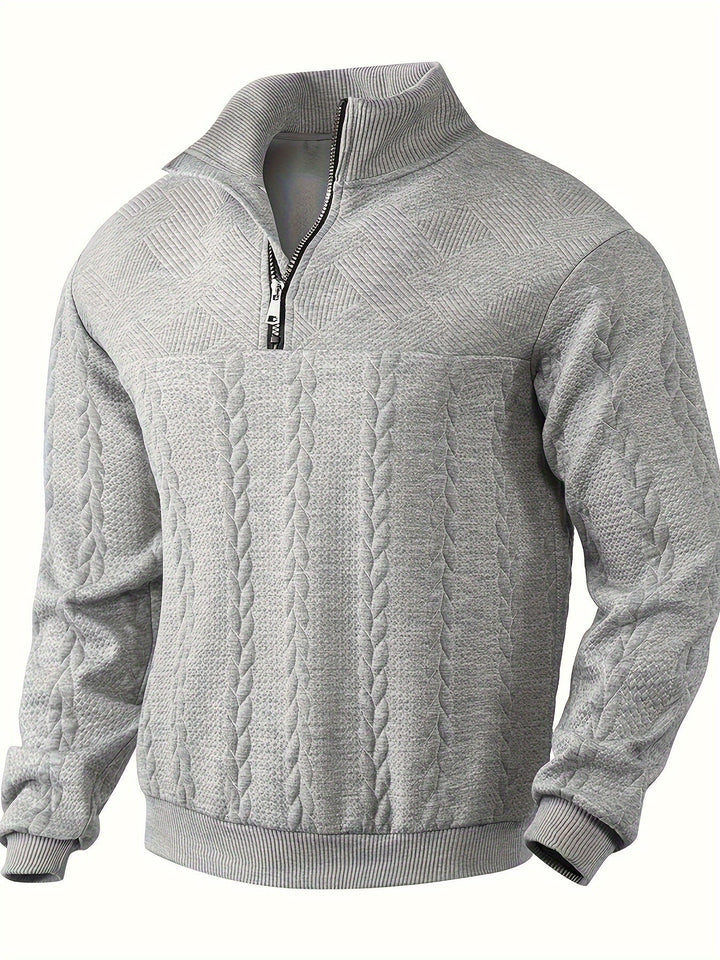 Caleb – Sweter z Zamkiem w Stylu Vintage