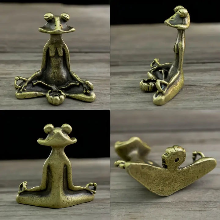 Meditoad – Elegancki Metalowy Uchwyt Na Kadzidełka w Kształcie Zaby