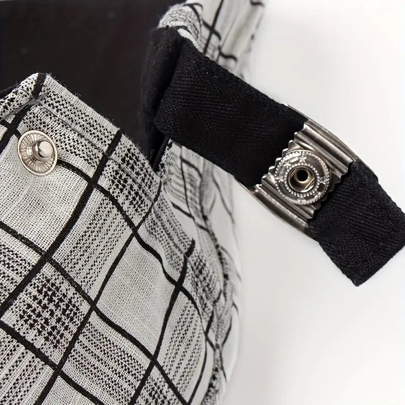 Zared – Regulowana Czapka Beret w Stylu Vintage w Kratę