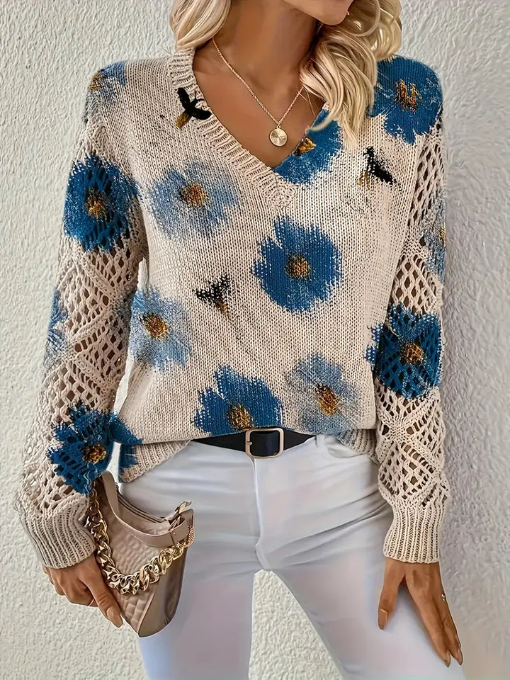 Tatyana - Stylowy Kardigan Z Dekoltem W Szpic