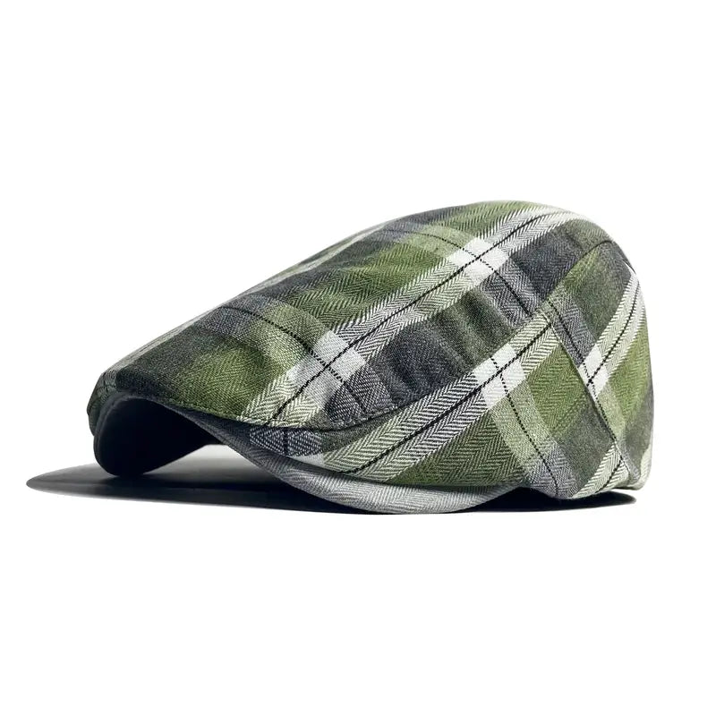 Velimir – Stylowa Czapka Beret w Kratę