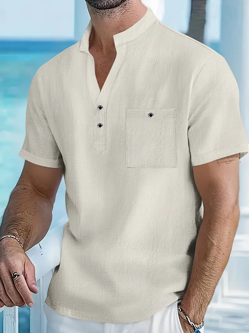Vaughn - Elegancka Koszula Z Krótkim Rękawem