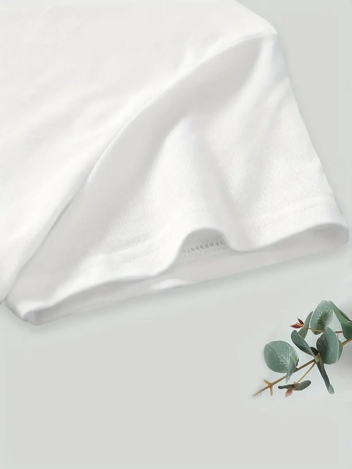 Aimilia - Elegancka Koszulka Z Krótkim Rękawem I Kwiatowym Nadrukiem