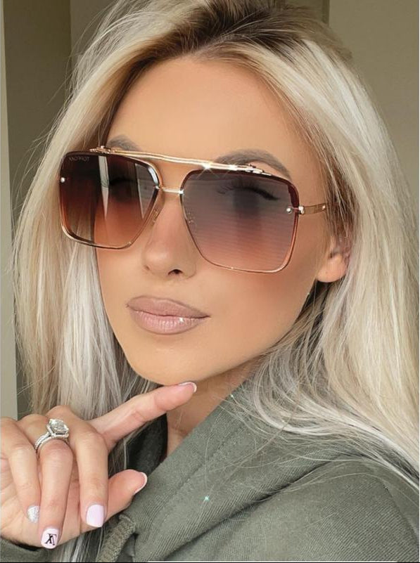 RayForge - Okulary Przeciwsłoneczne w Stylu Retro z Gradientowymi Szkłami i Ochroną UV400