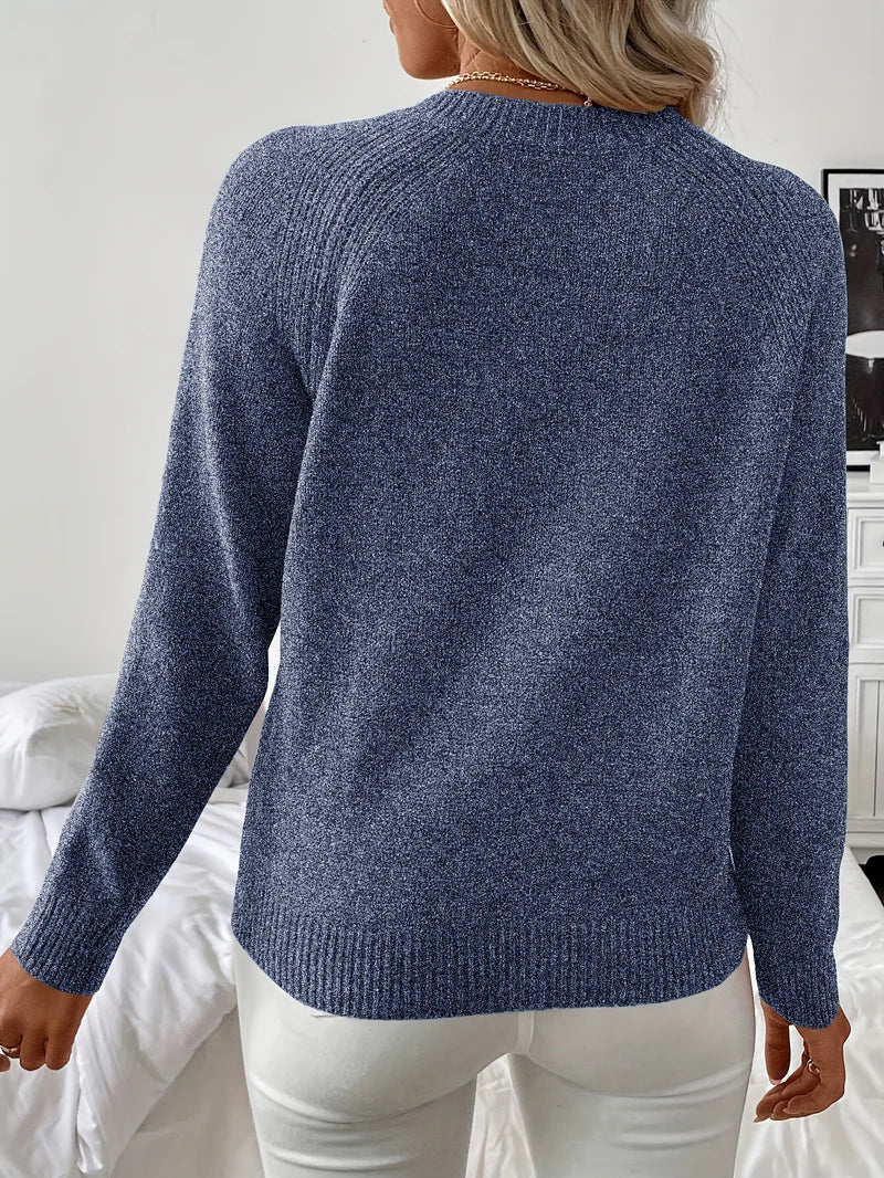 Pascuala – Elegancki Sweter z Dzianiny z Perłami