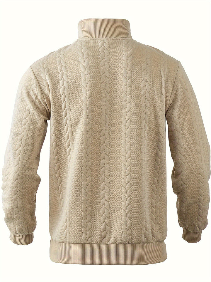 Caleb – Sweter z Zamkiem w Stylu Vintage