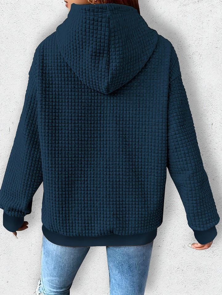 Urmela – Swobodna Bluza z Kapturem z Poliestru z Kieszeniami