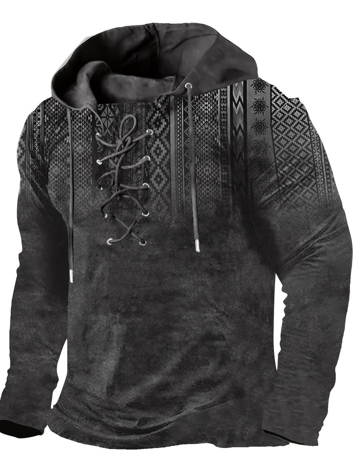 Sandeep – Swobodna Bluza z Kapturem z Nadrukiem 3D