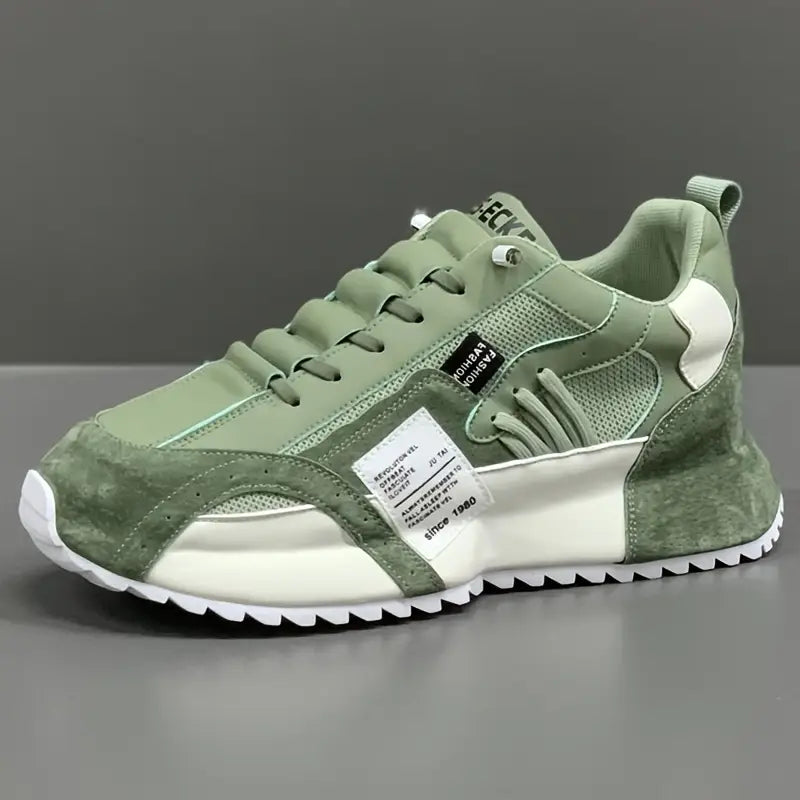 Louie - Retro Sneakersy z Grubą Podeszwą