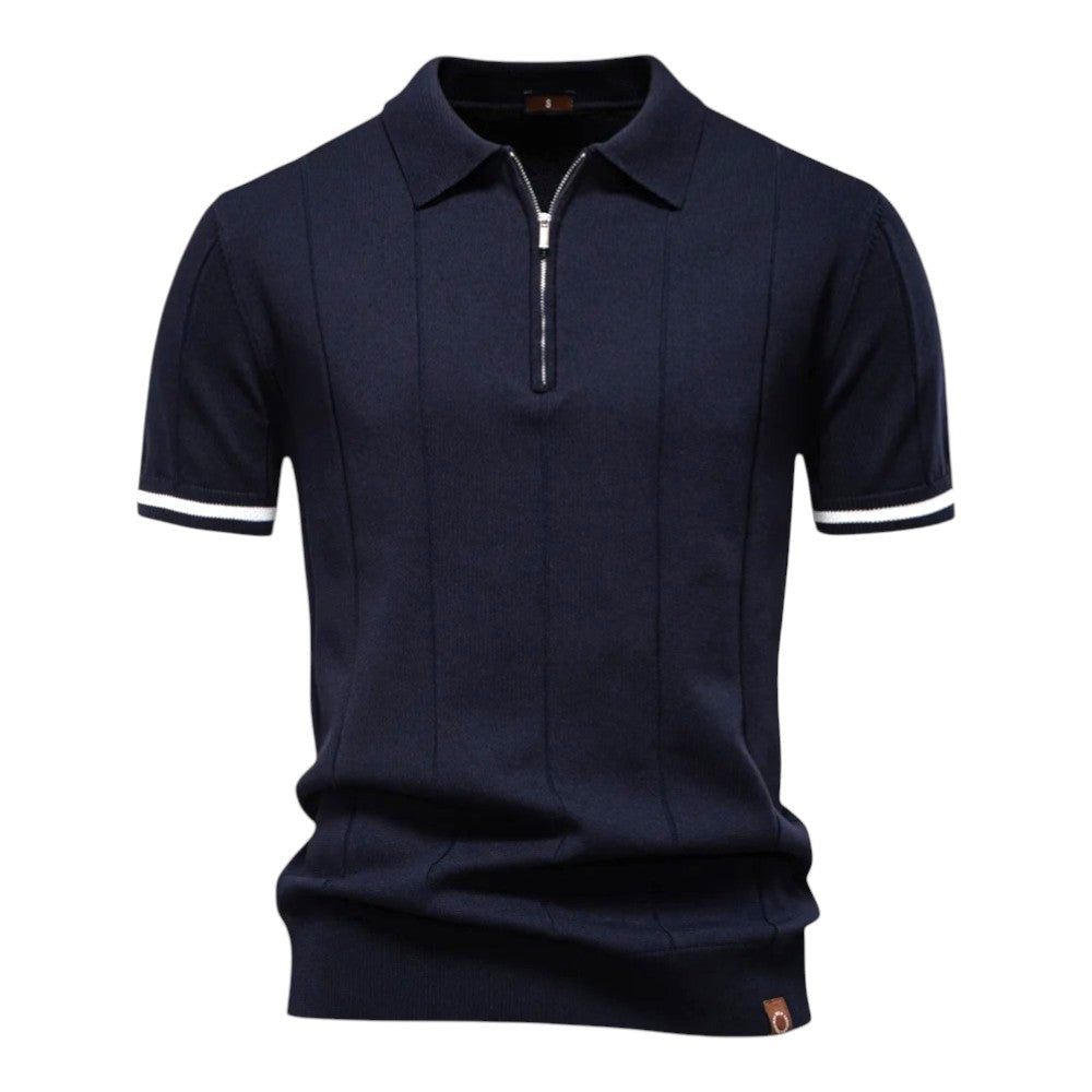 Johncena - Casualowa Koszulka Polo z Zamkiem Błyskawicznym